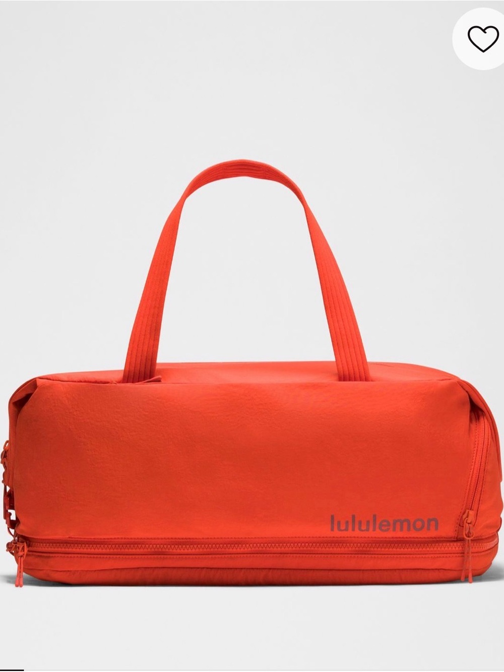 lululemon athletica Bright Red gym Duffel Bag
